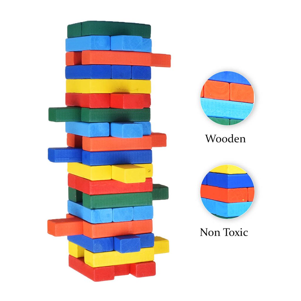 Wooden Rainbow Stacker | Wooden Stacking Toys | Wooden Building blocks | Zinga Block | Wooden Block Set | Wooden Stacking Blocks | Montessori Stacking Toys | Wooden Rainbow Toy | Wooden Toy Blocks view 2