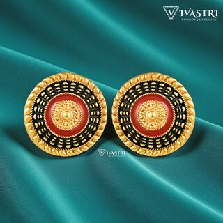 Vivastri Premium Gold Plated Alloy Stud Earrings Combo for Women & Girls Pack of 4 view 2