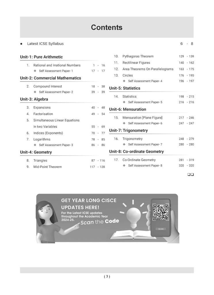 Oswaal ICSE Question Bank Class 9 Mathematics | Chapterwise | Topicwise | Solved Papers | For 2025 Exams Oswaal Editorial Board view 2