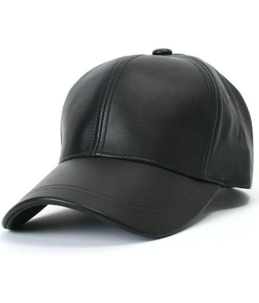Bolax Black Plain Polyester Caps view 2