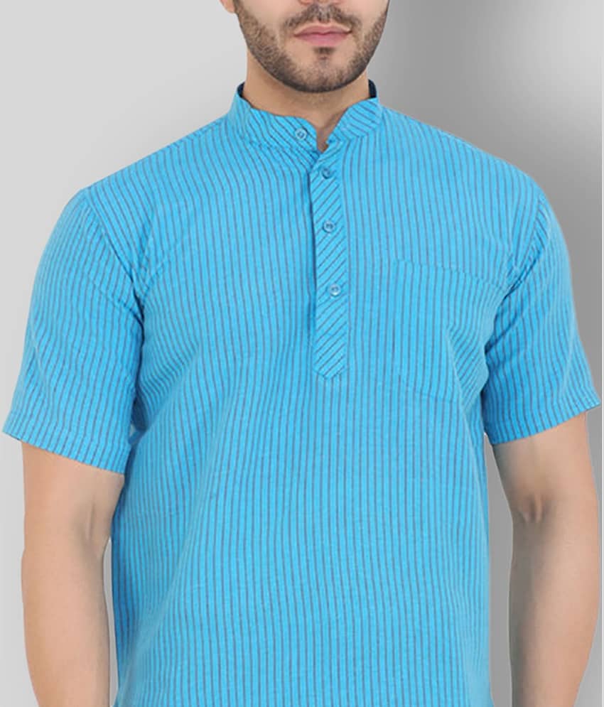 Latest Chikan - Yellow Cotton Men's Shirt Style Kurta ( Pack of 1 ) view 2
