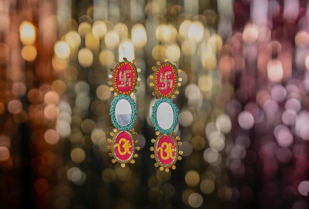 Kesar kasturi Earring view 2