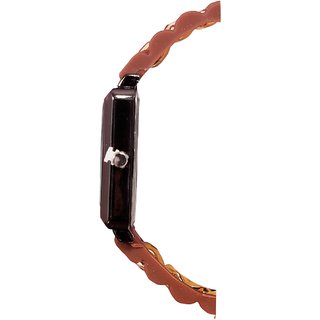 Women Brown Chine Belt Beautiful Girles Ladies Watches view 2