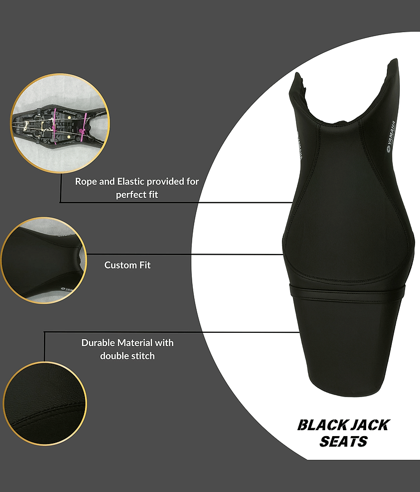 Black Jack Seats Premium Black Seat Cover for MT-15 | Perfect Fit & Stylish Look view 2