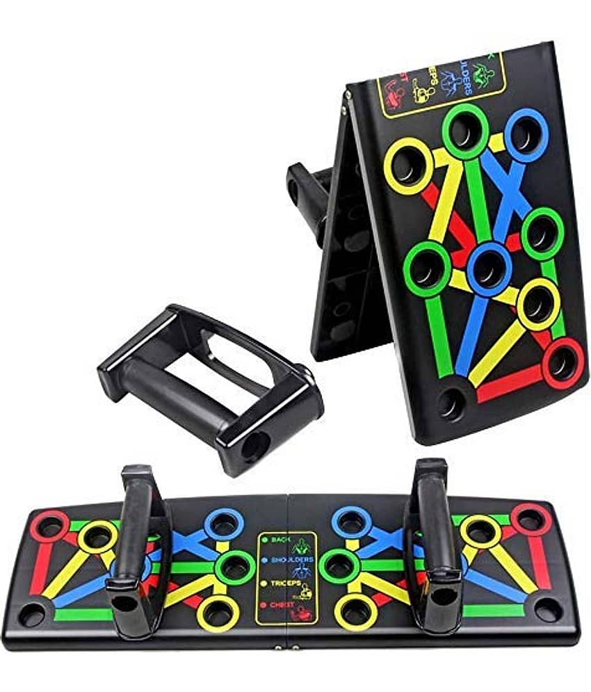 Push Up Board -with 14-in-one Muscle Toning System, Multifunctional Colour Coded Foldable Push up Board for Body Muscle Training view 2