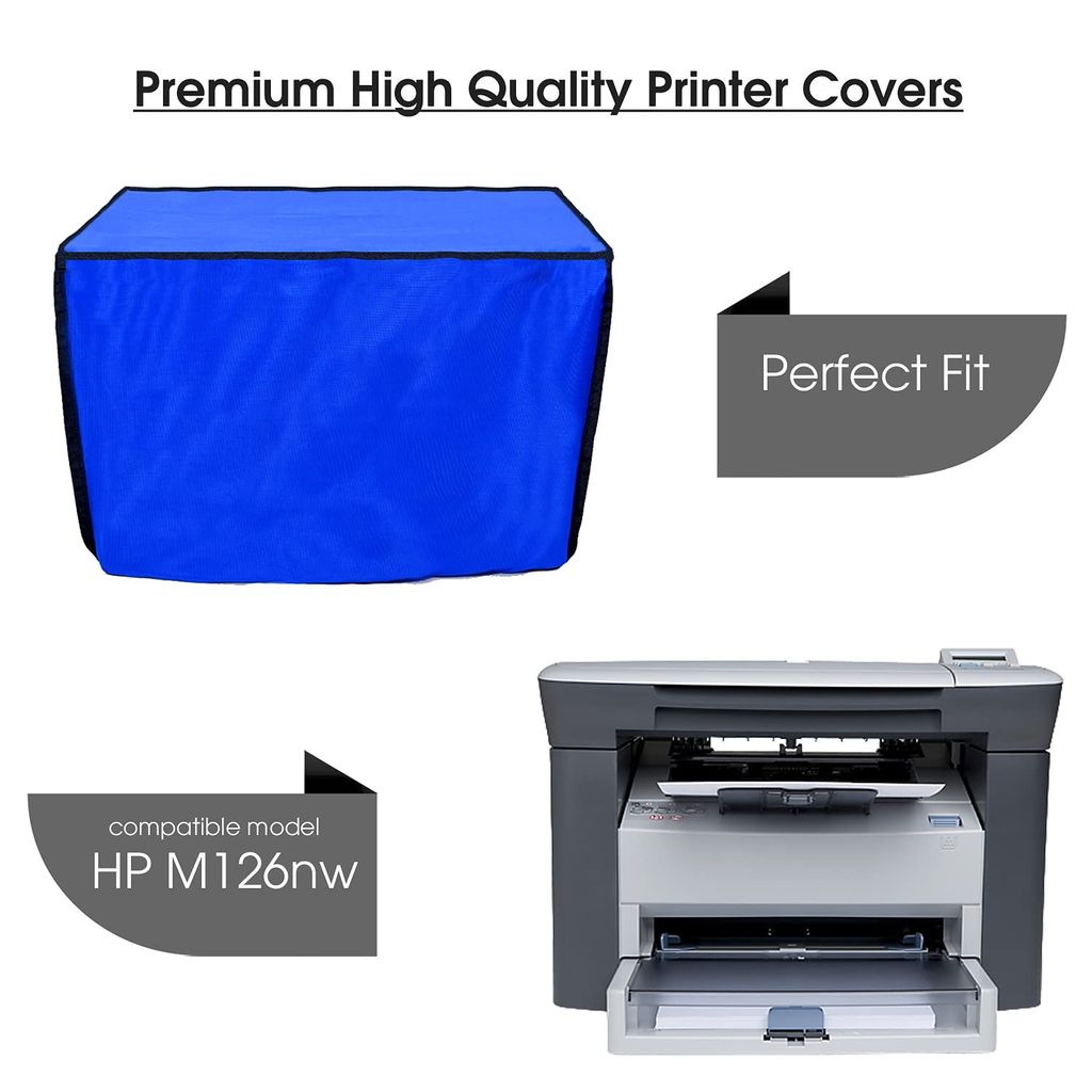 Palap Super Premium Dust Proof Printer Cover for HP Laserjet M1005 Multifunction (Blue ;48.7 x 41.3 x 35.8 Cms) view 2