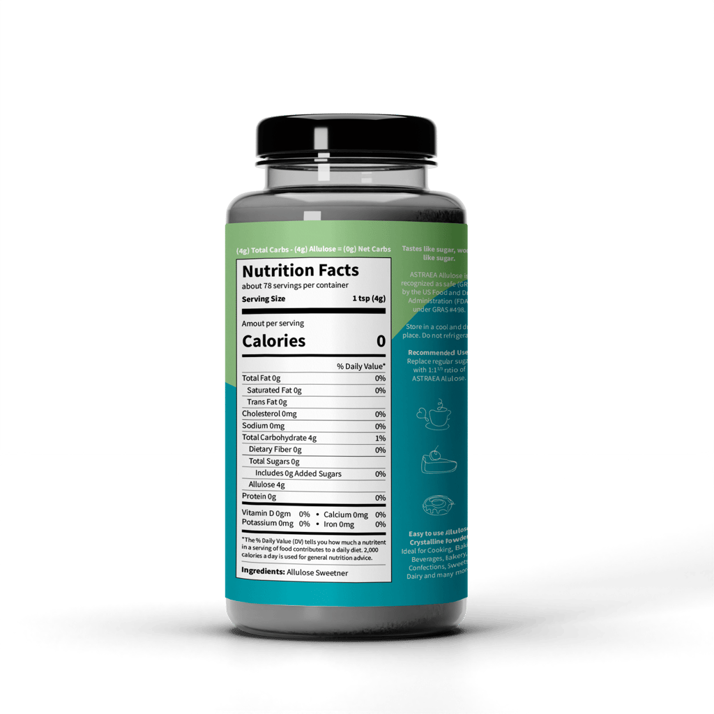 Meld Wellness Always Natural Allulose Powder - 312gm | Low Calorie Sweetener | Zero Carbs | Sugar Substitutes for Keto Diet | for Baking & Beverages | Imported from Japan view 2