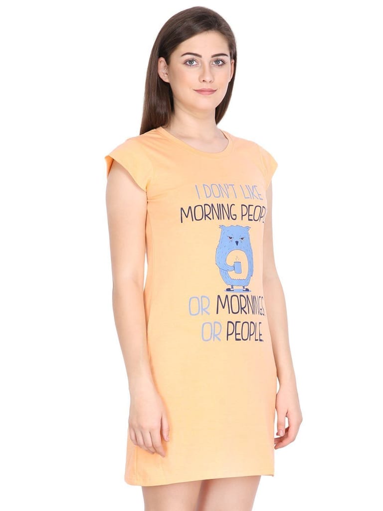 Klamotten Women's Printed Cotton Sleepshirt S10H view 2
