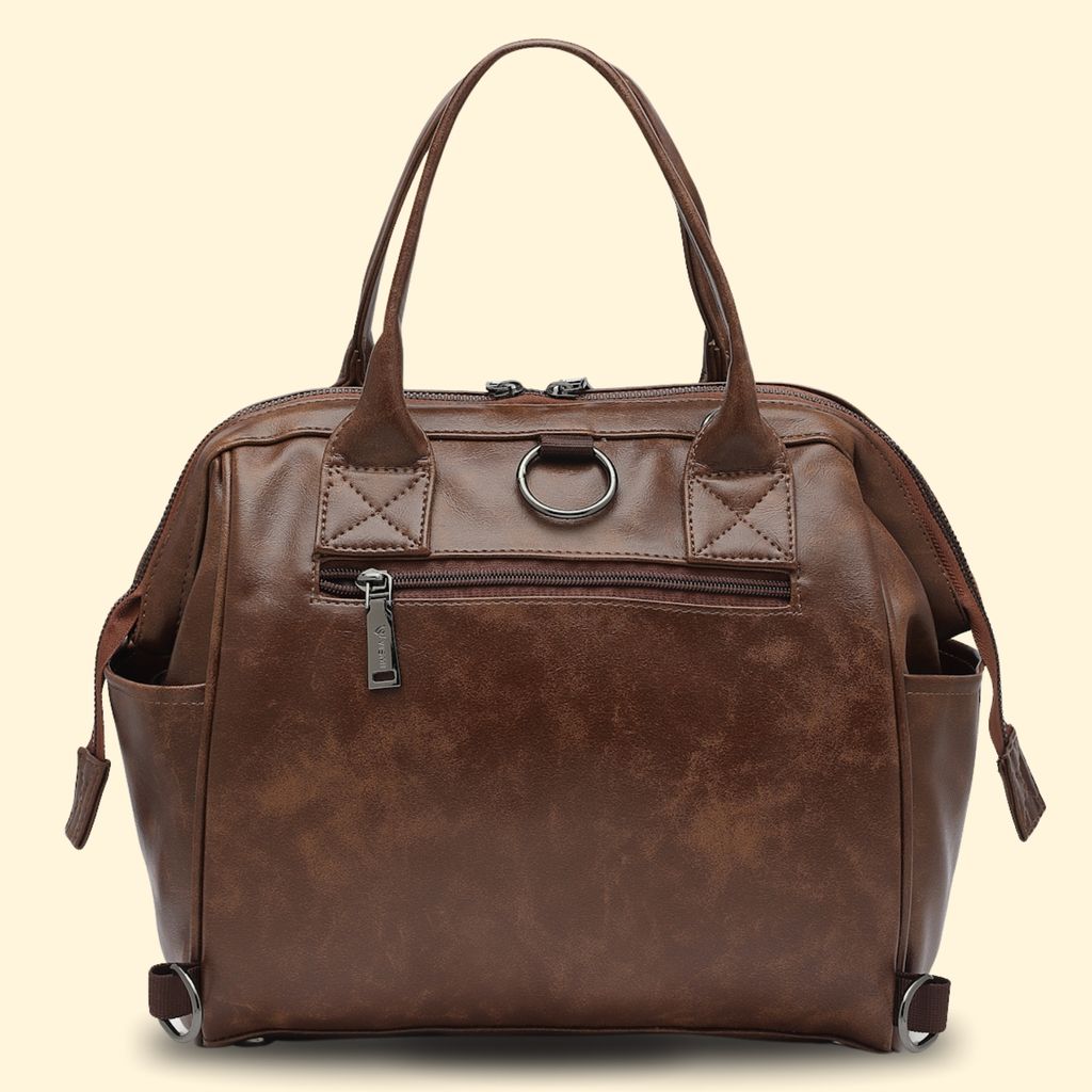 Women Handbag Pu Leather Crossbody Sling Bag Stylish Office Bag Lightweight Water Resistant Satchel Shoulder Bag With Detachable Strap view 2