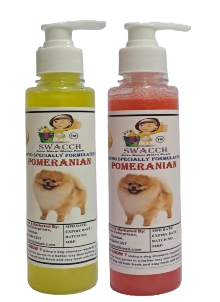 SWACCH Premium Shampoo for Pomeranian (200ML) (Combo Pack of 2) Lemon & Jasmine view 2