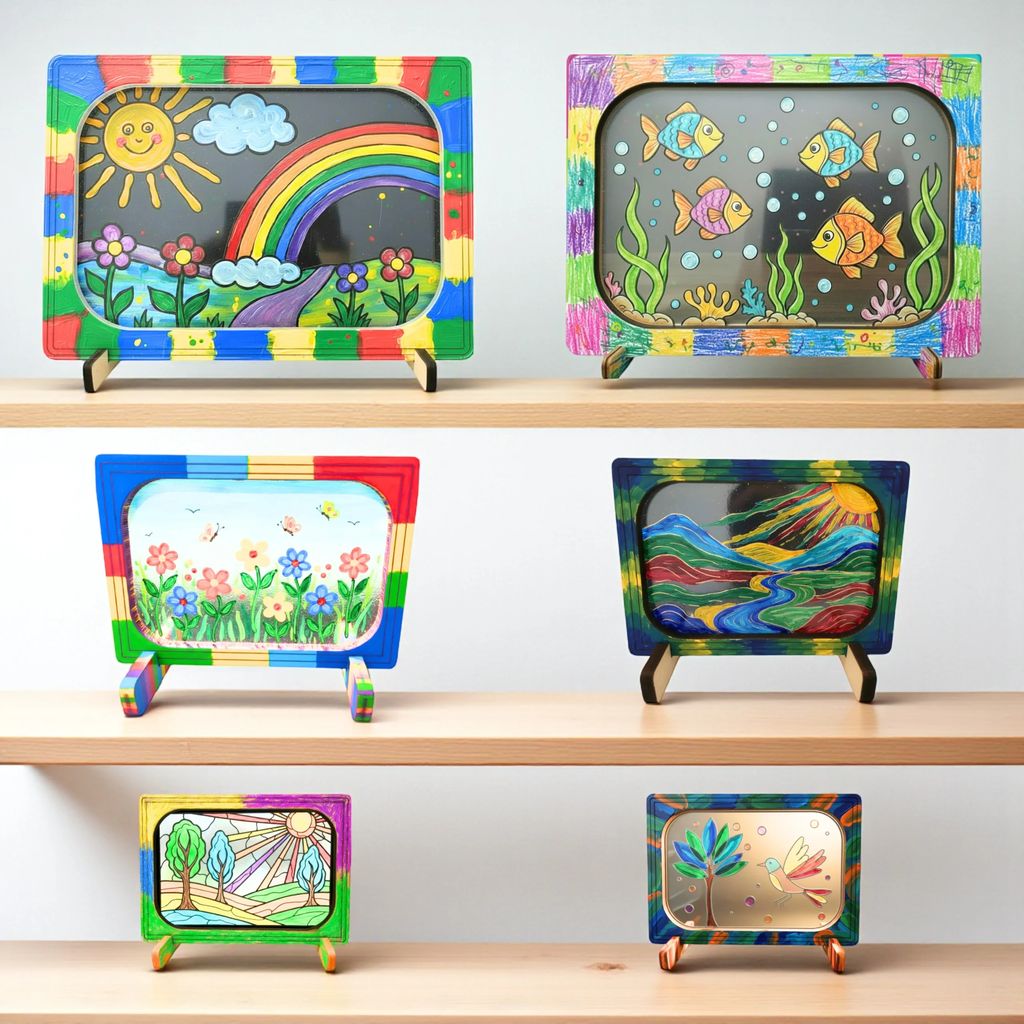 Glass Painting Kit for Kids and Adults – DIY Paint on Glass Art and Craft Activity Set for Creative Learning