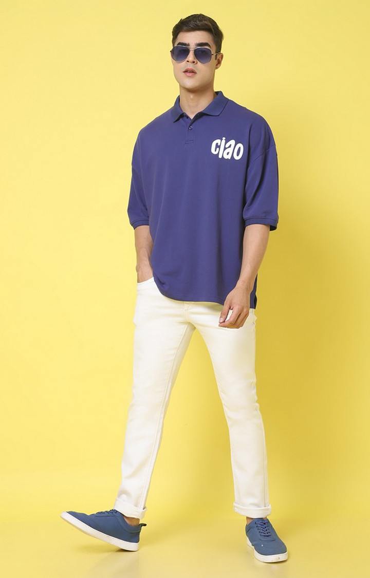 Men's Take Care Of Yourself Oversize Polo T-shirt view 2