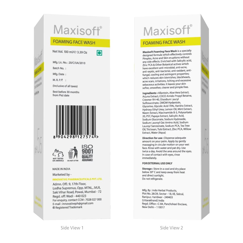Maxisoft Anti Acne & Anti Pimple Foaming Face Wash (100 ml) view 2