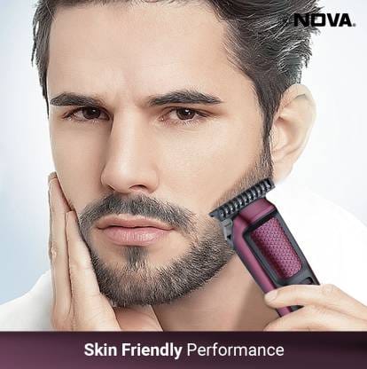 NOVA NHT 1134 Trimmer 120 min Runtime 4 Length Settings (Maroon) view 2