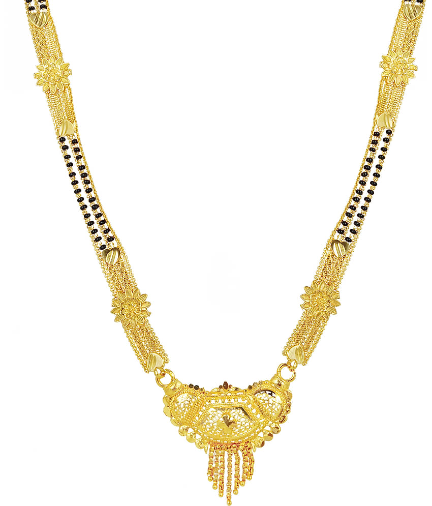 JIPPA - Golden Mangalsutra ( Pack of 1 ) view 2