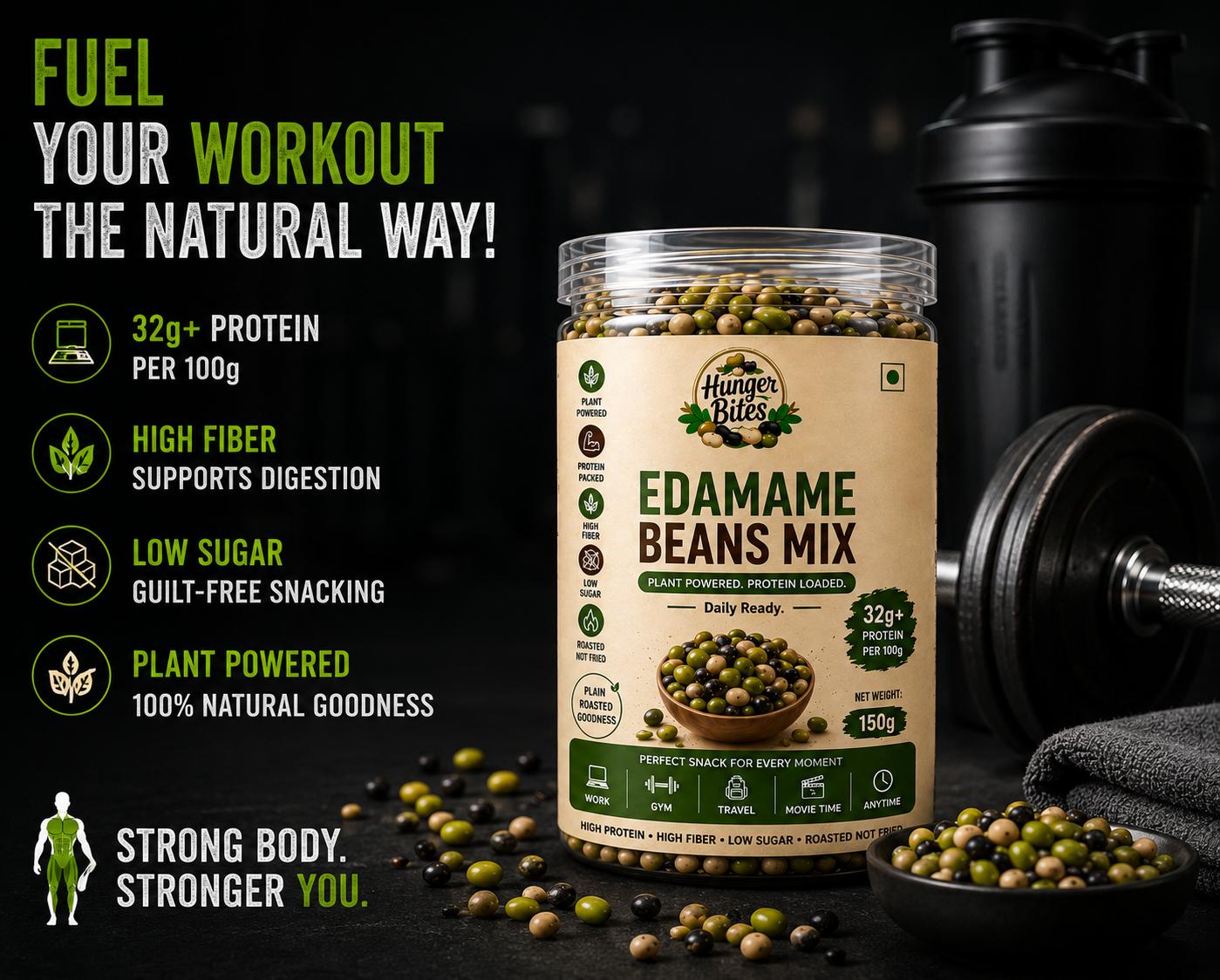 Hunger Bites Edamame Beans Mix view 2