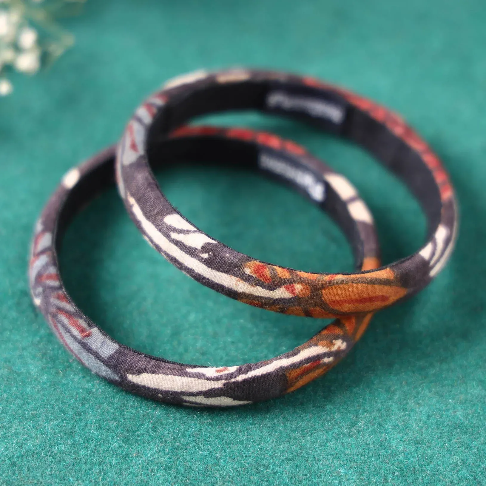 Multicolor Handpainted Kalamkari Bangle Set of 2