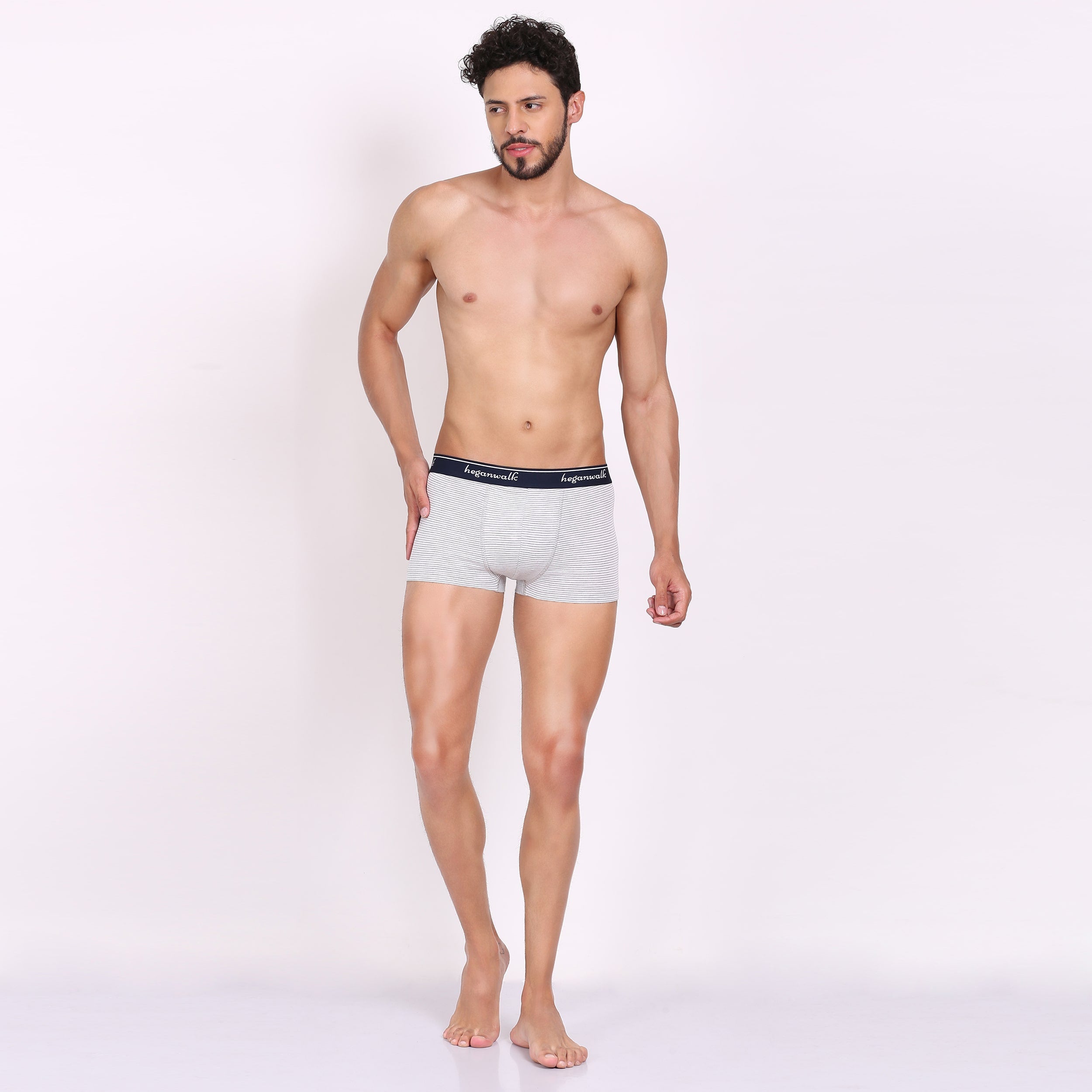X-BOLD Strips Soft Trunks- N.Blue/White Strips