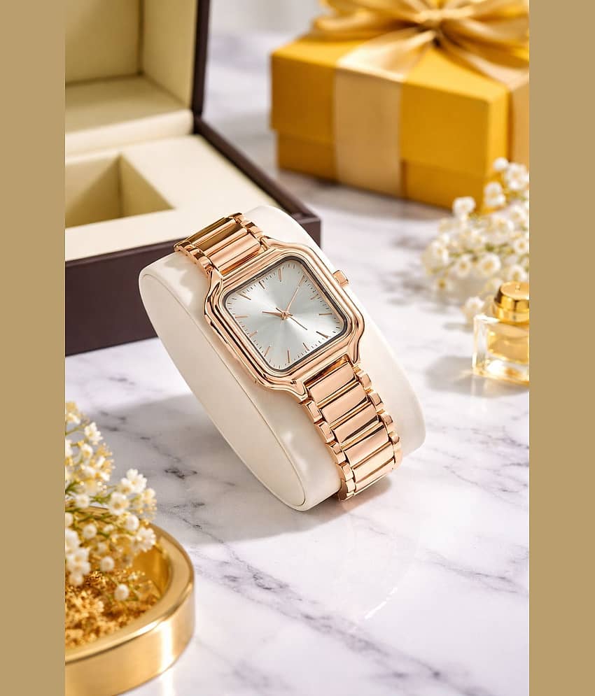 Trex Rose Gold Stainless Steel Analog Womens Watch view 2