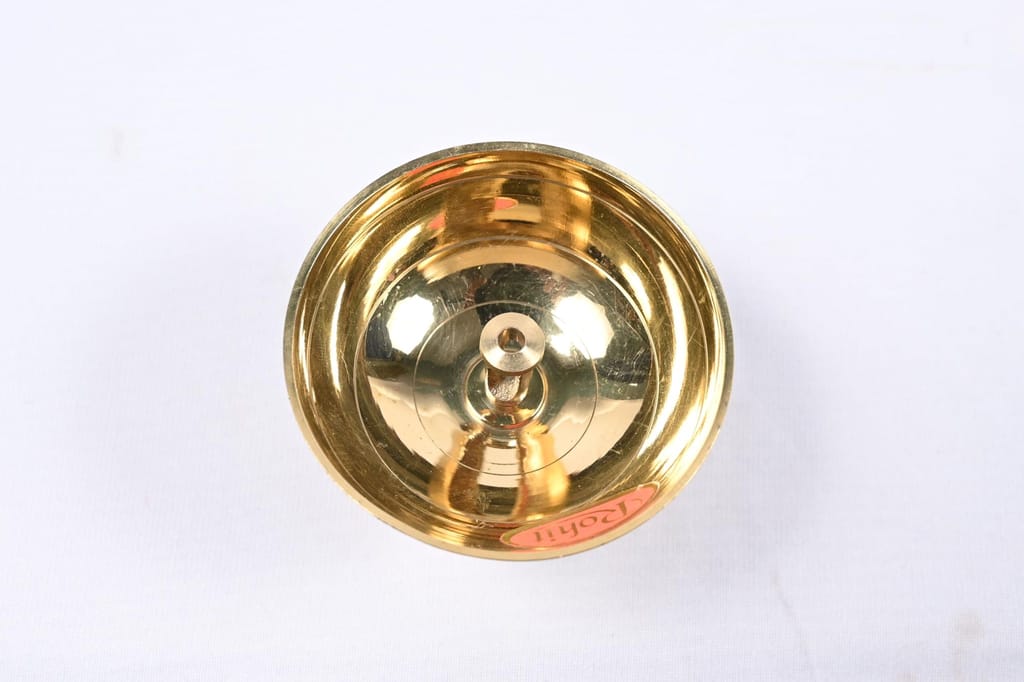 "Traditional Indian Brass Oil Lamp/Diya for Diwali and Other Religious Festivals" view 2