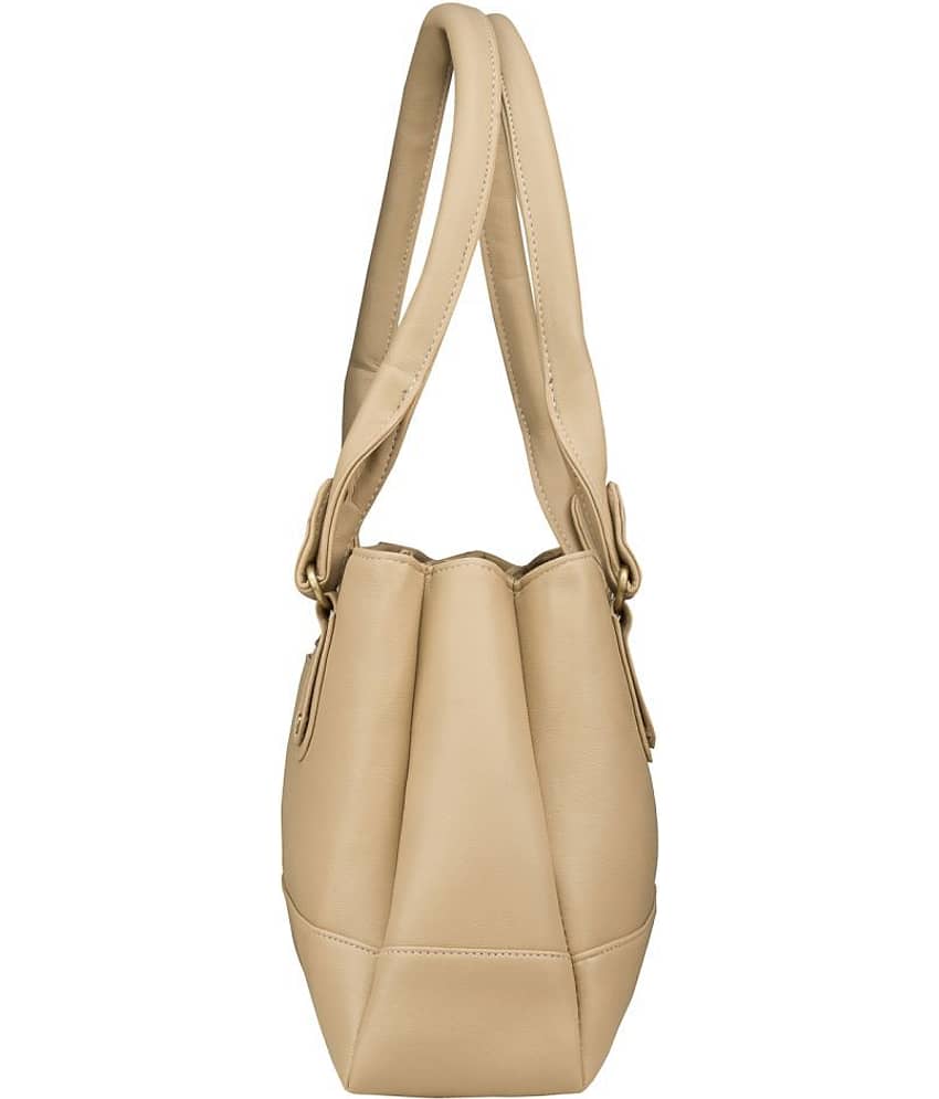 Fostelo Beige Faux Leather Shoulder Bag view 2
