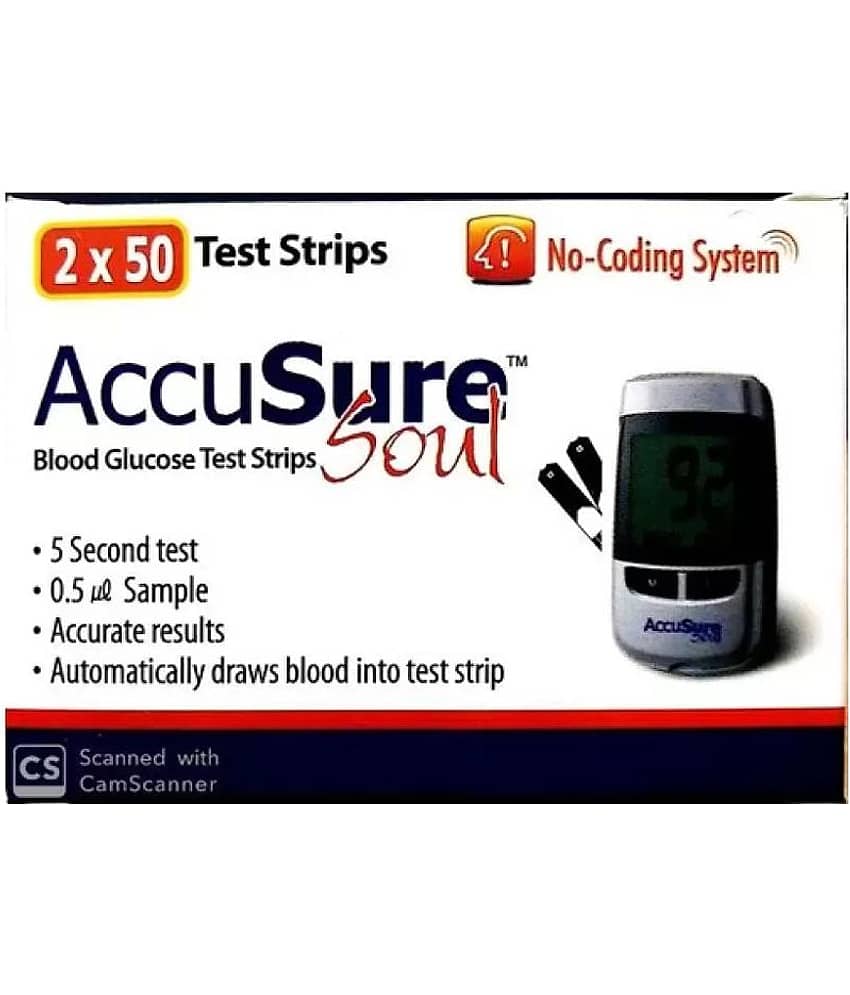 ACCUSURE Soul Bloodglucose Test Strips 100 Test Strips view 2