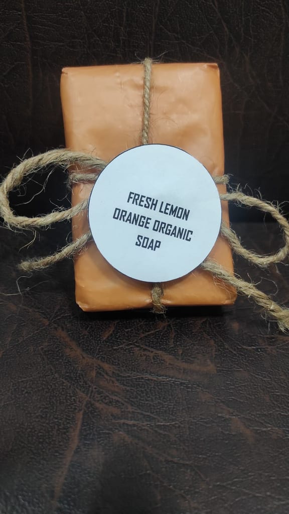 Fresh Lemon Orange Organic Soap view 2