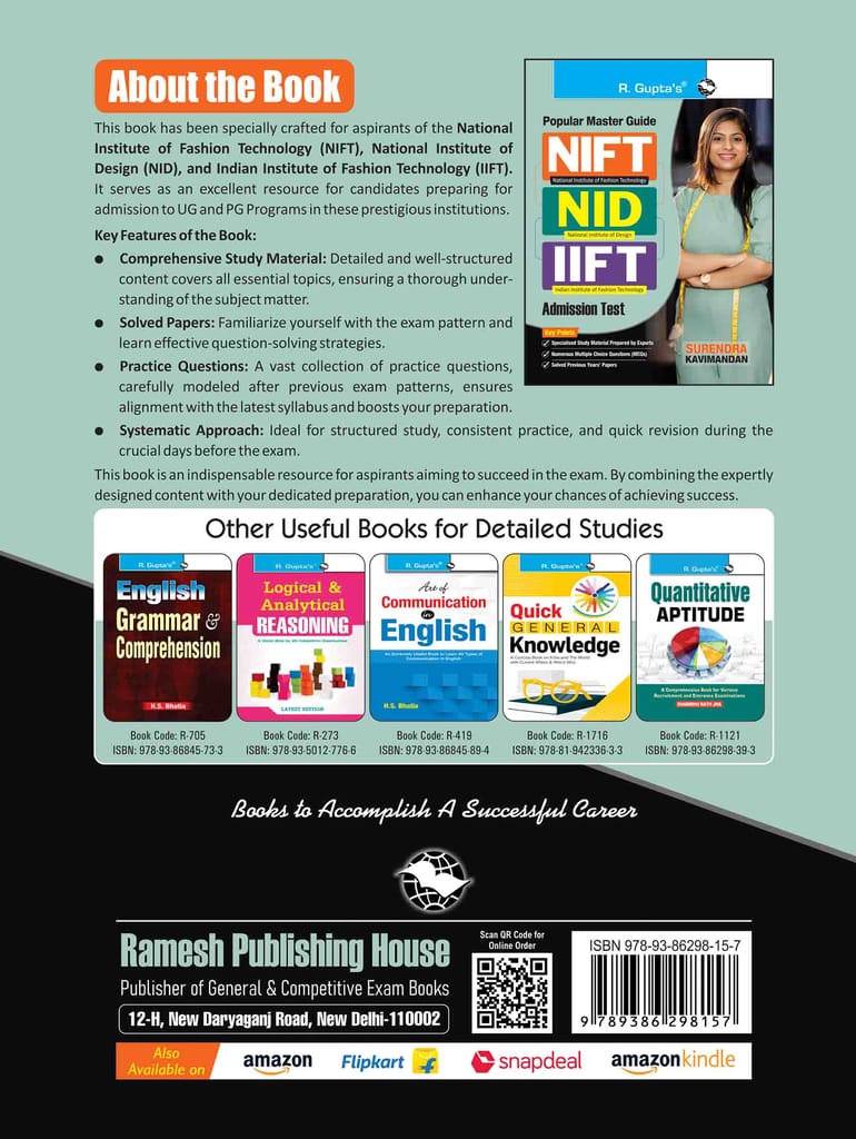 NIFT/NID/IIFT Admission Test Guide (R-171) view 2