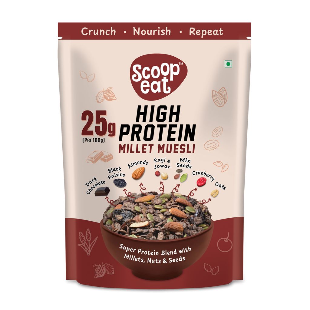 Scoopeat 25gm High Soy Protein Muesli- 400gm