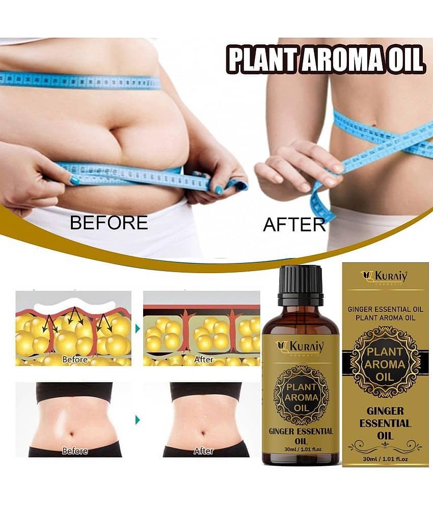 KURAIY Harbal Tummy Ginger Oil, For Belly Drainage Ginger Oil. view 2