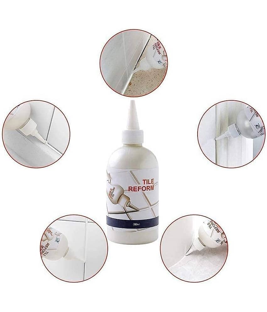 Tiles Gap Filler Waterproof Crack Grout Gap Filler Agent Water Resistant Silicone Sealant for DIY Home Sink Gaps/Grouts Repair Filler Tube Past 280 ml view 2
