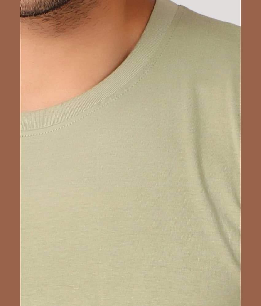 Inner Element Pack of 1 100% Cotton Regular Fit Men's T-Shirt ( Olive Green ) view 2