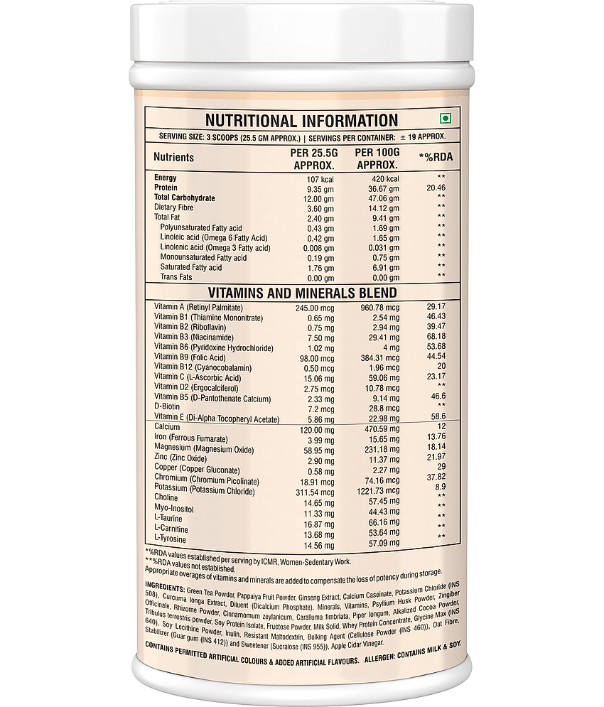 Floral Nutrition Slim Shake Formula 1 with Natural Herbs 500 gm Vanilla view 2