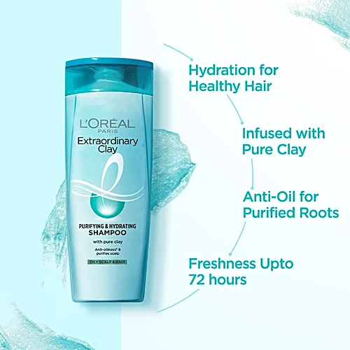 Loreal Paris Extraordinary Clay Shampoo, 180 Ml view 2