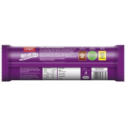 Unibic Snack Bar - Fruit & Nut, Choco, 30 gm view 2