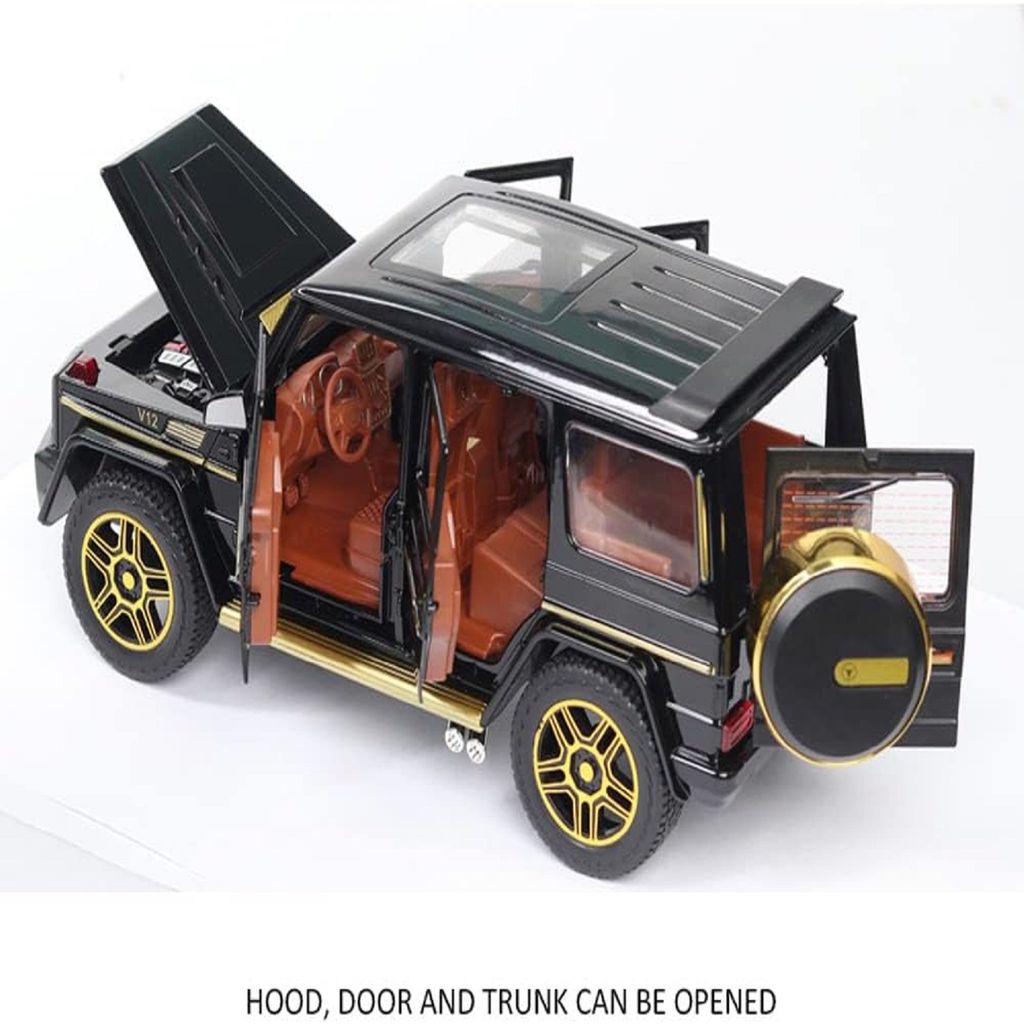 KTRS ENTERPRISE 1:24 Large G63 Buggy Pull Back Car Diecast Metal Cars Toys Alloy Sound Light Metal Vehicle Simulation Car Model Children's Toy Car Vehicles Toys For Kids Gift view 2