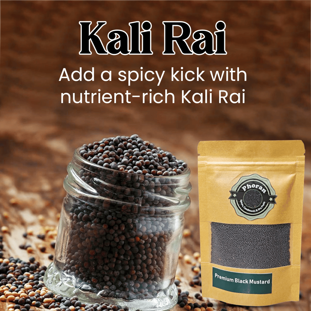 Buy Black Mustard Seeds Rai Online India - Tempering Spice | Phoran Essential for Tempering, Pickles & South Indian Cooking view 2