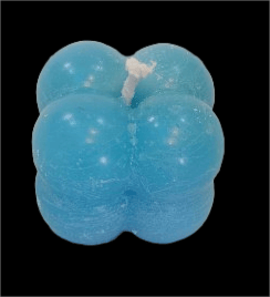 Scented Bubble Candles, Set of 2, Blue view 2