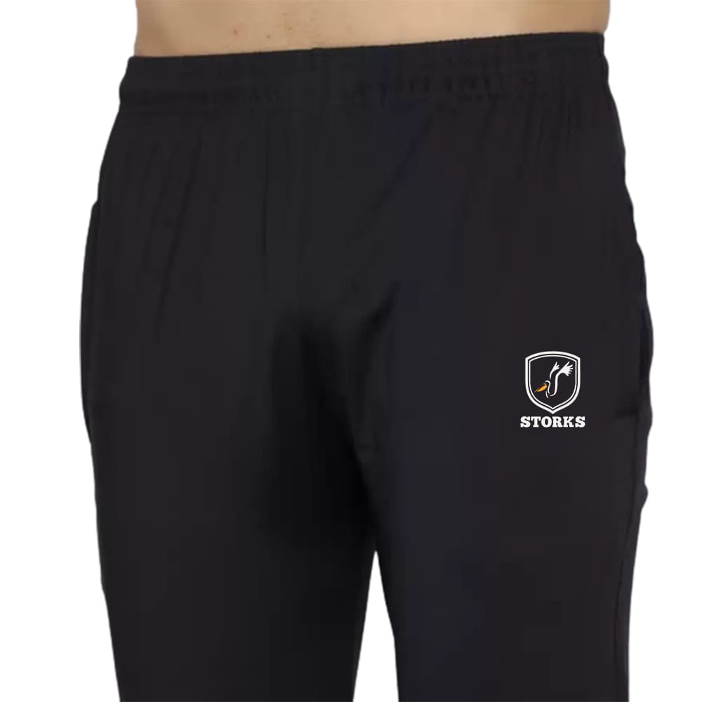 Men's Activewear Fit Track Pants in Dobby Fourway with Zippered Pockets 1 set view 2