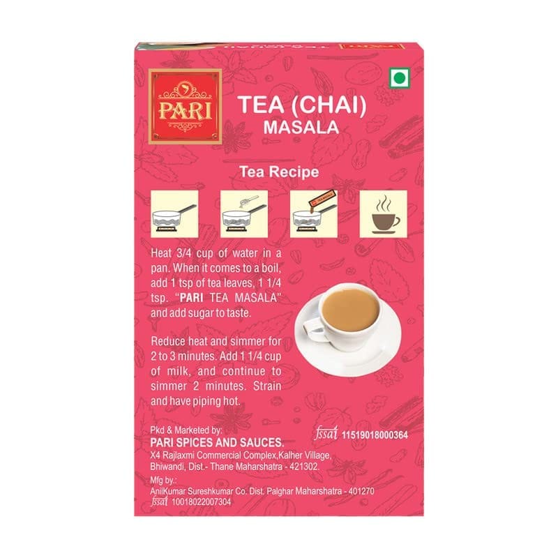 Pari Brand Chai Masala Aromatic Tea Masala Powder with 100% Natural Ingredients, 50g (Pack of 1) view 2