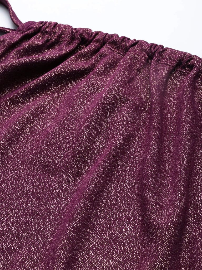 Purple Shoulder Strap Top view 2