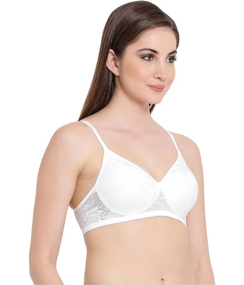 Clovia Lace Everyday Bra - White view 2