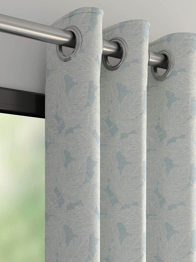 DDECOR - 100% Polyester Window 5 Ft|135 CM X 160 CM| - Blue view 2