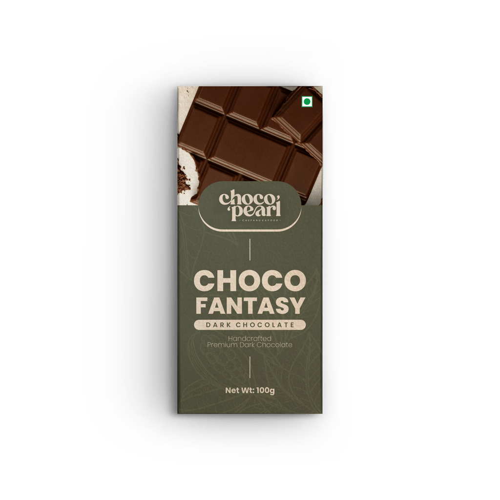 Choco Pearl Choco Fantasy – Handcrafted Premium Dark Chocolate | Rich Gourmet Artisan Chocolate Bar | Luxury Chocolate Gift | 100g view 2