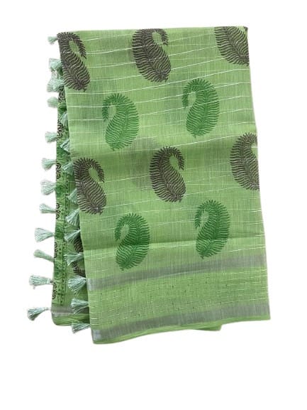 Linen Cotton Saree