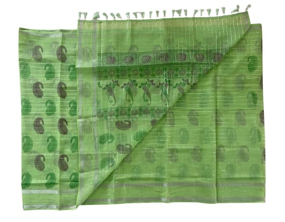Linen Cotton Saree view 2