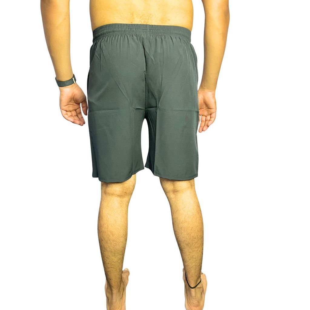 Wruxing Solid Men Grey Regular Shorts view 2