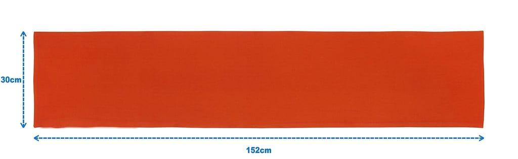 Airwill Cotton Plain Orange Designed Solid Pattern Table Runner Length 152cm (Orange, Pack of 1) view 2
