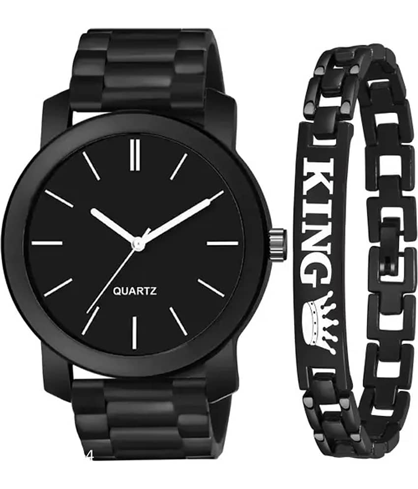 niyatifab Black Silicon Analog Men's Watch