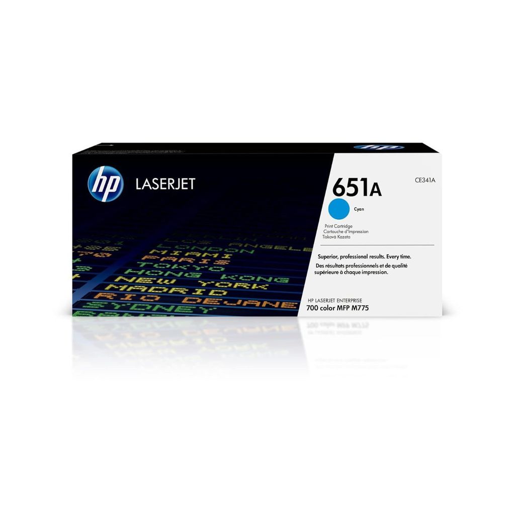 HP 651A Cyan Original LaserJet Toner Cartridge (CE341A) view 2